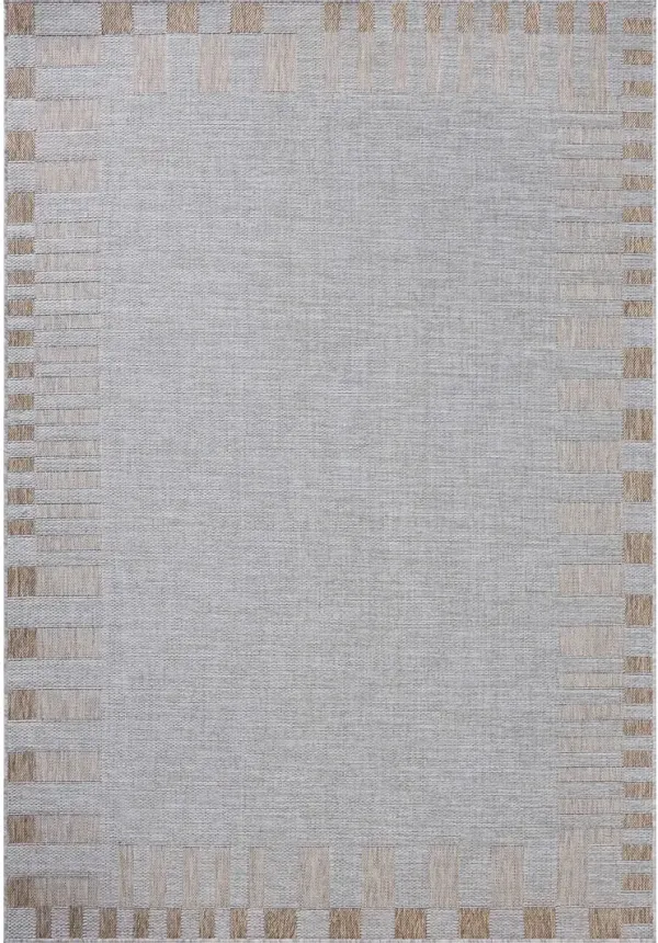 Topanga TOP08 Silver/Natural 5'3" x 7'6" Area Rug by Amber Lewis x Loloi