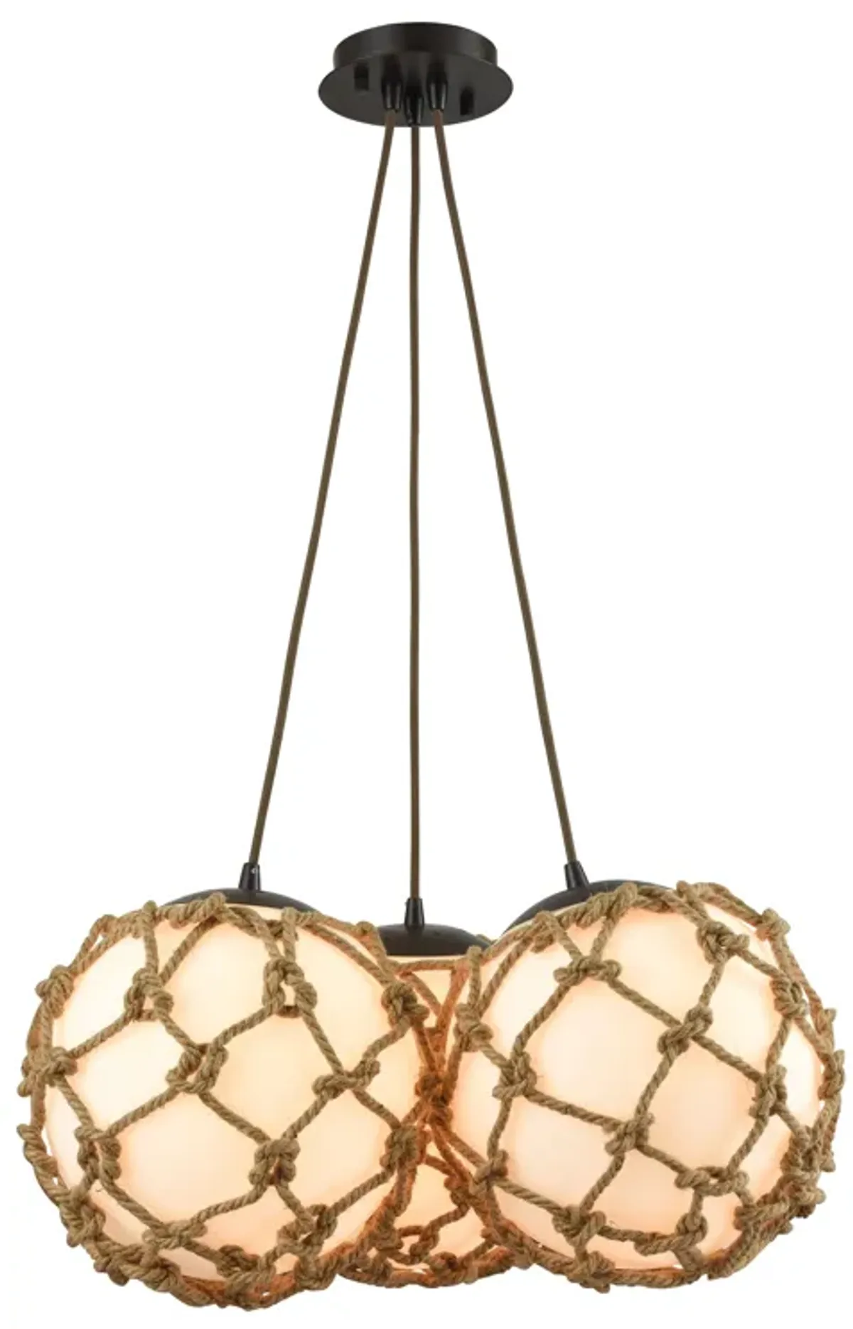 Coastal Inlet 3-Light Round Cluster Pendant