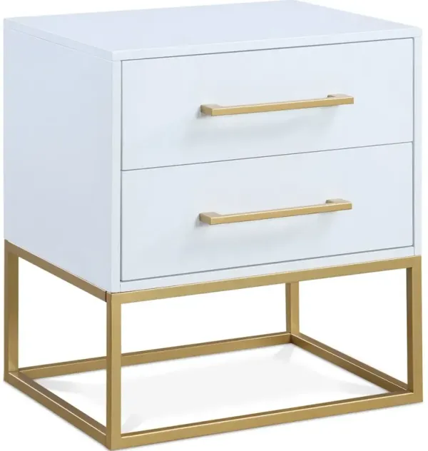 Meridian Furniture Maxine White Night Stand