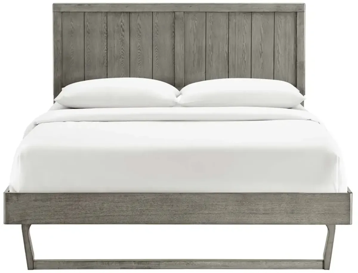 Modway - Alana Queen Wood Platform Bed with Angular Frame