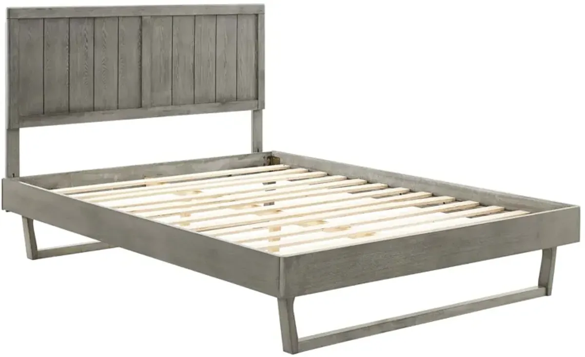 Modway - Alana Queen Wood Platform Bed with Angular Frame