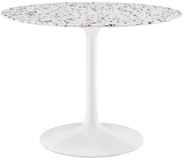 Modway - Lippa 40" Round Terrazzo Dining Table White