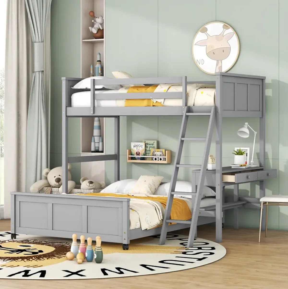 Merax Bunk Bed with Desk