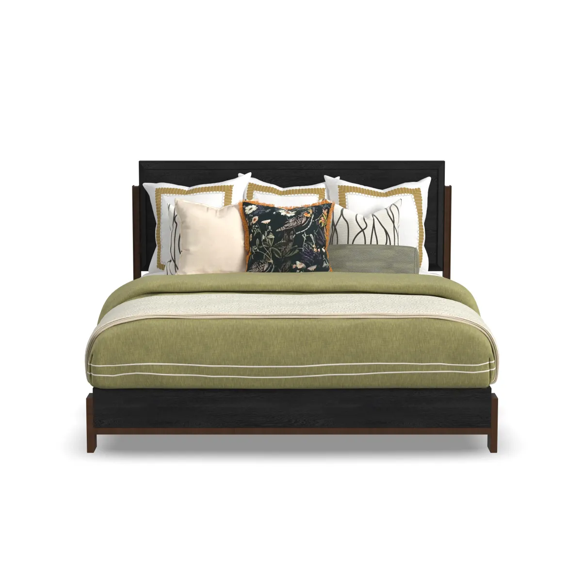 Waterfall King Panel Bed