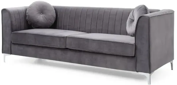 Glory Furniture Delray Sofa in Gray Color
