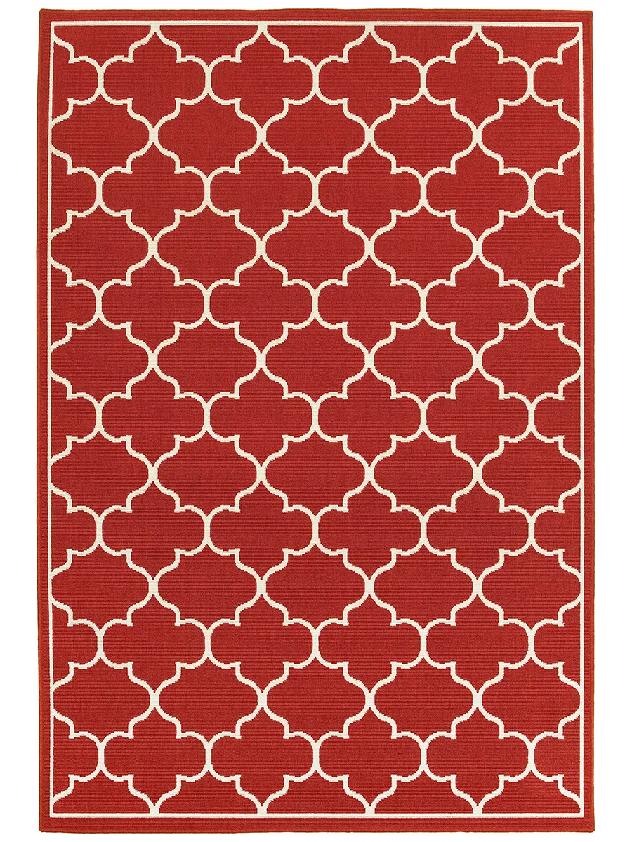 Meridian 7'10" Red Rug