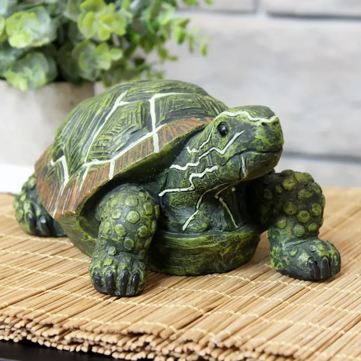 Sunnydaze Terrance the Tortoise Indoor/Outdoor Statue - 9 in