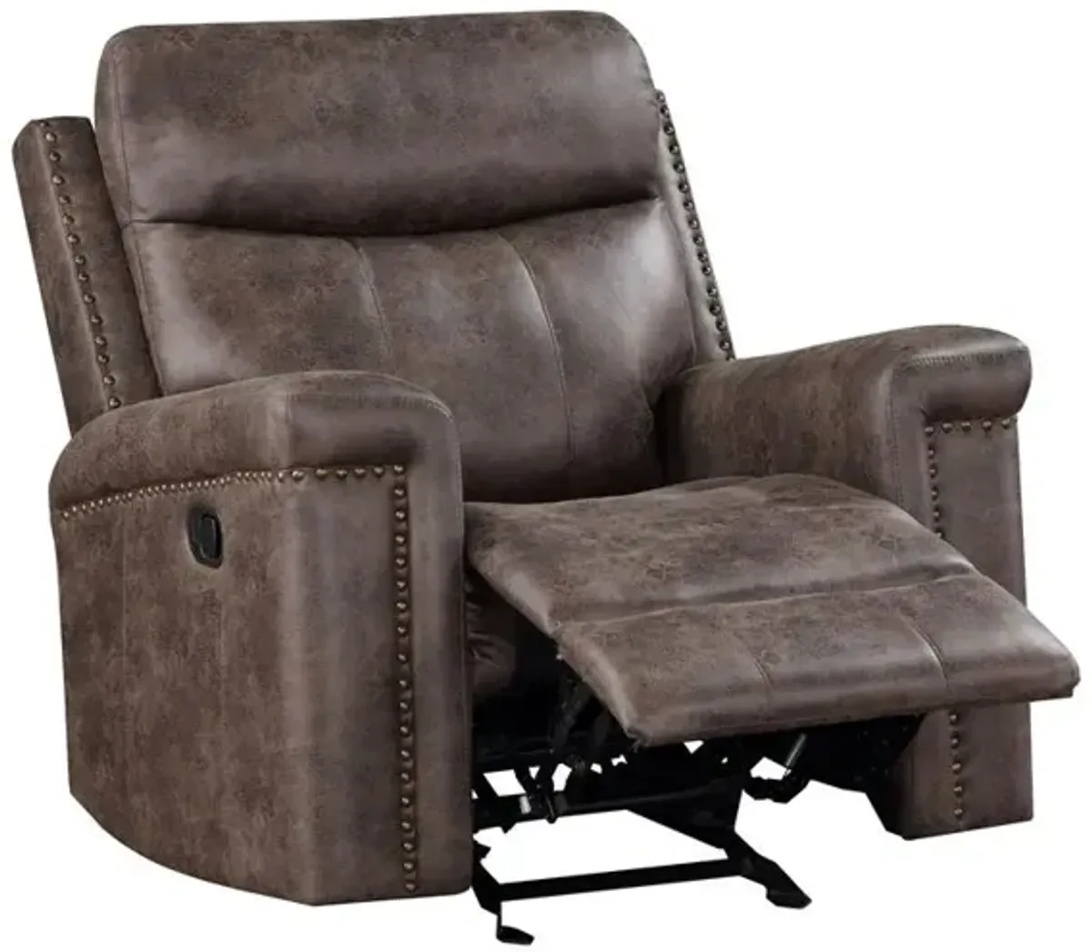 New Classic Furniture Quade Glider Recliner-Mocha