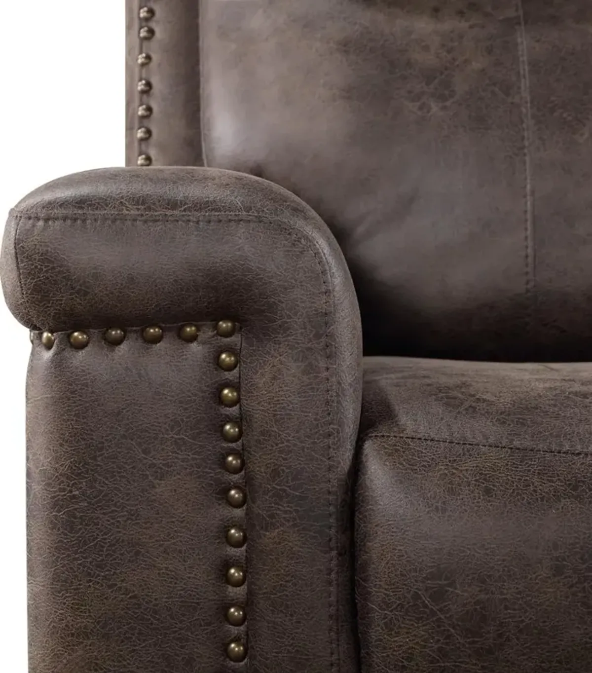 New Classic Furniture Quade Glider Recliner-Mocha