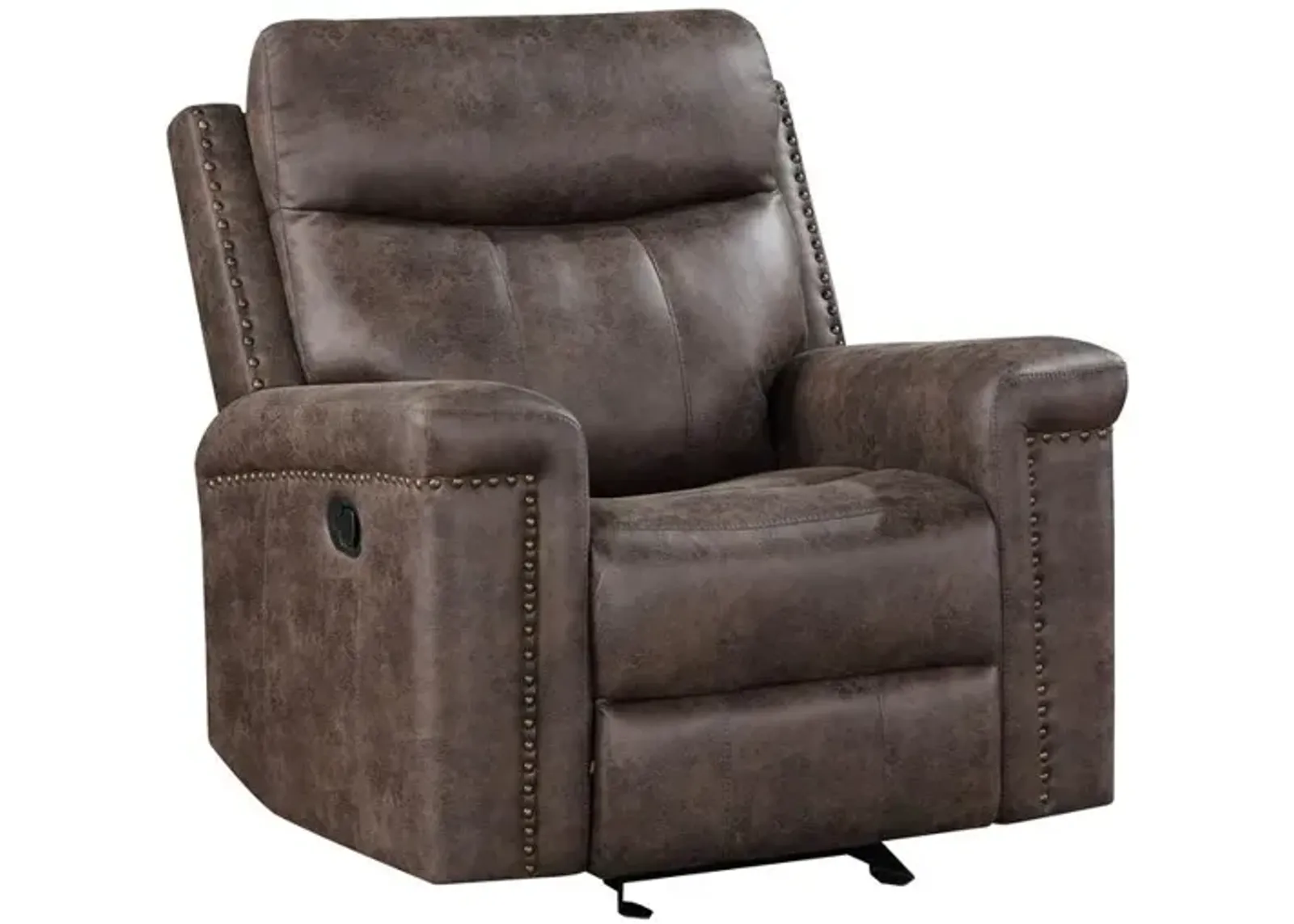 New Classic Furniture Quade Glider Recliner-Mocha