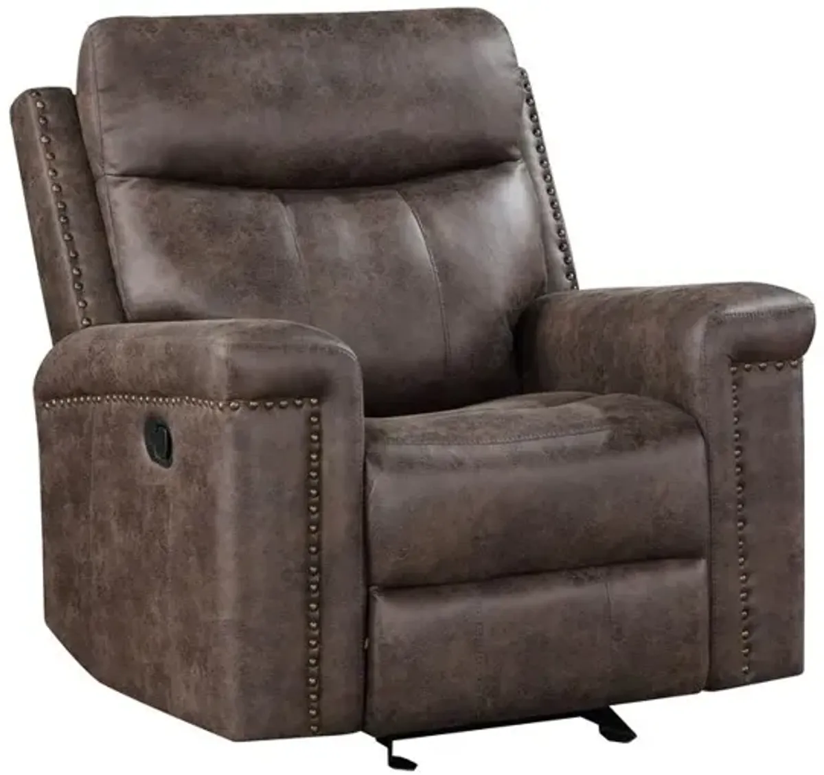 New Classic Furniture Quade Glider Recliner-Mocha