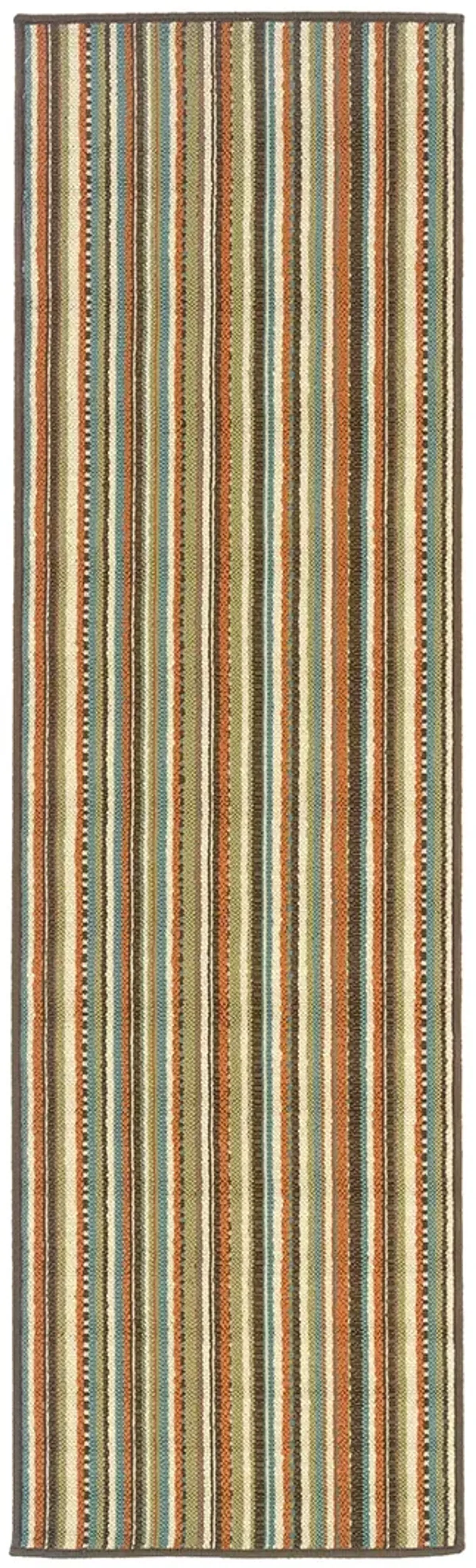 Montego 2'3" x 7'6" Green Rug