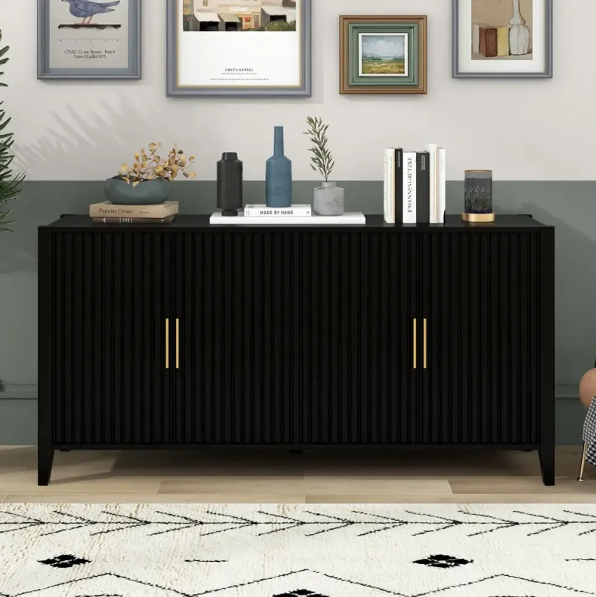 Merax Accent Storage Cabinet Sideboard Wooden Cabinet