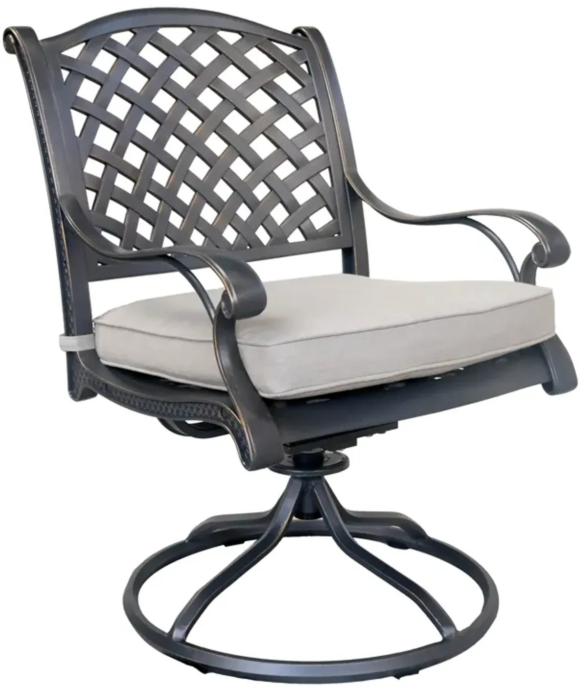 Aluminum Dining Swivel Rocker