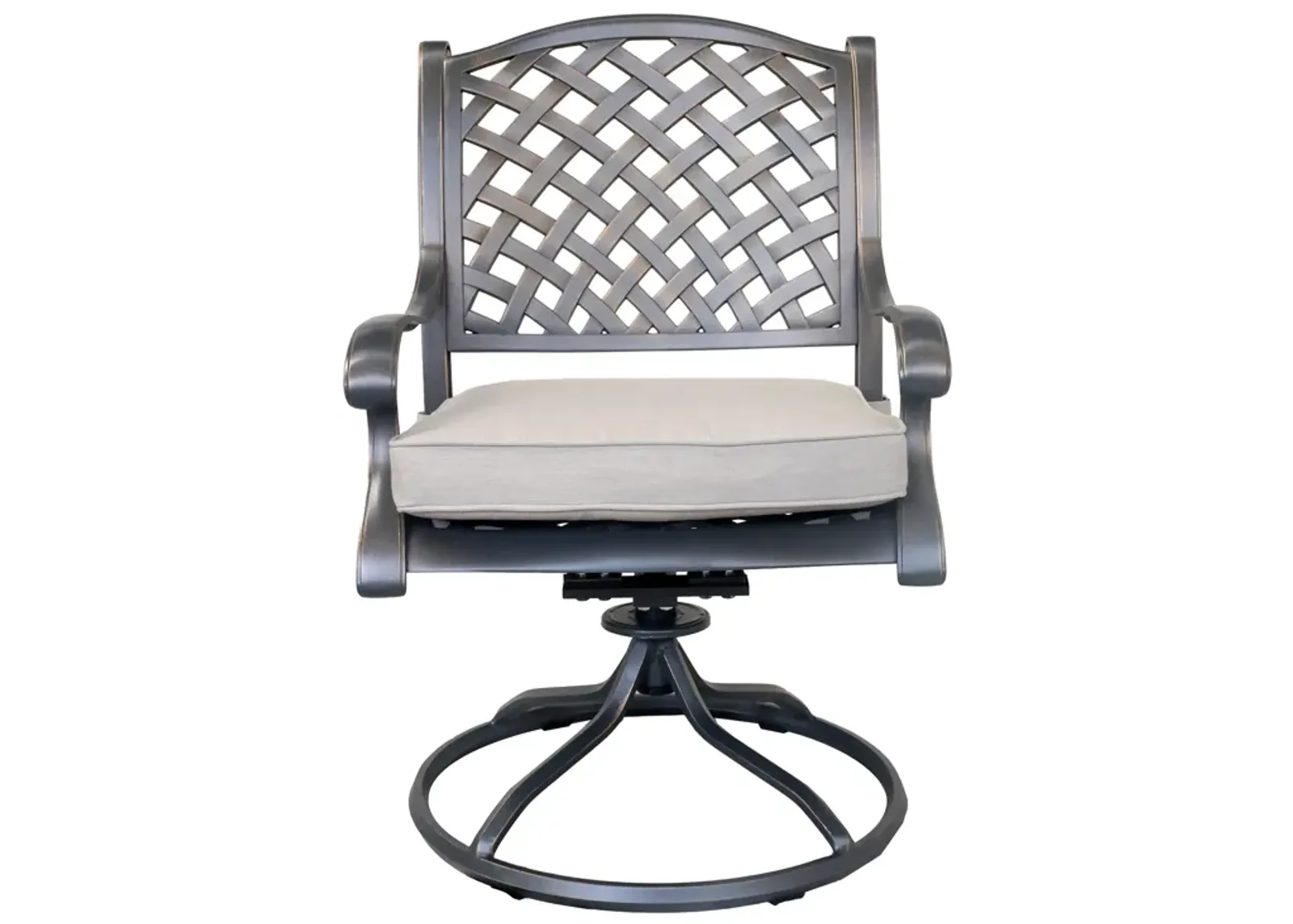 Aluminum Dining Swivel Rocker