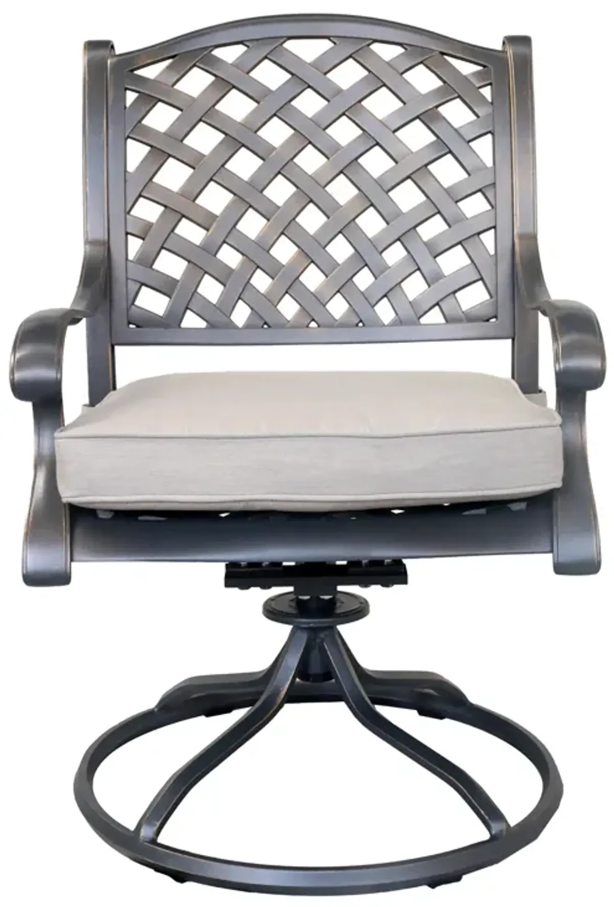 Aluminum Dining Swivel Rocker