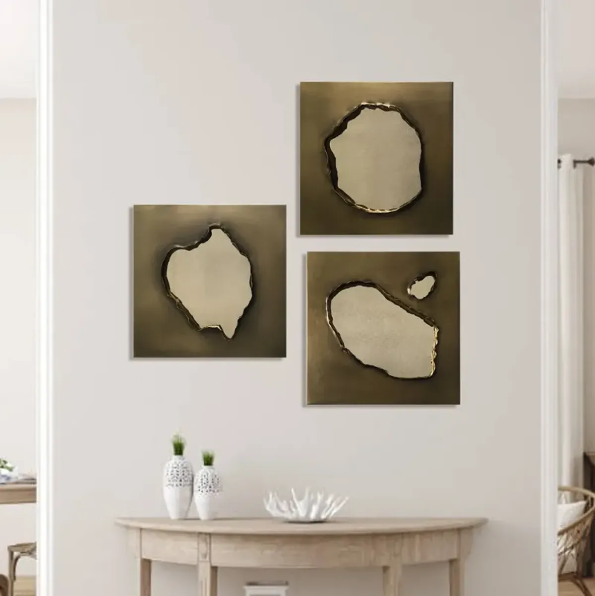 decorative metal mirror