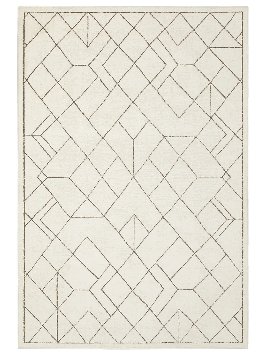 Raylan 6'7" x 9'6" Ivory Rug