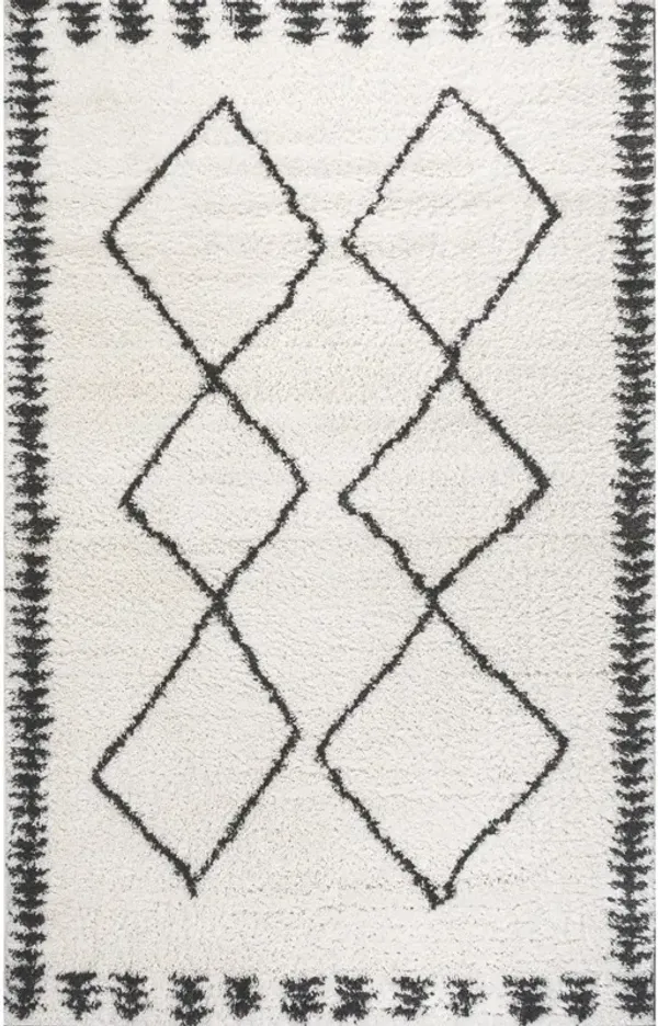 Calvia Moroccan Diamond Shag Area Rug