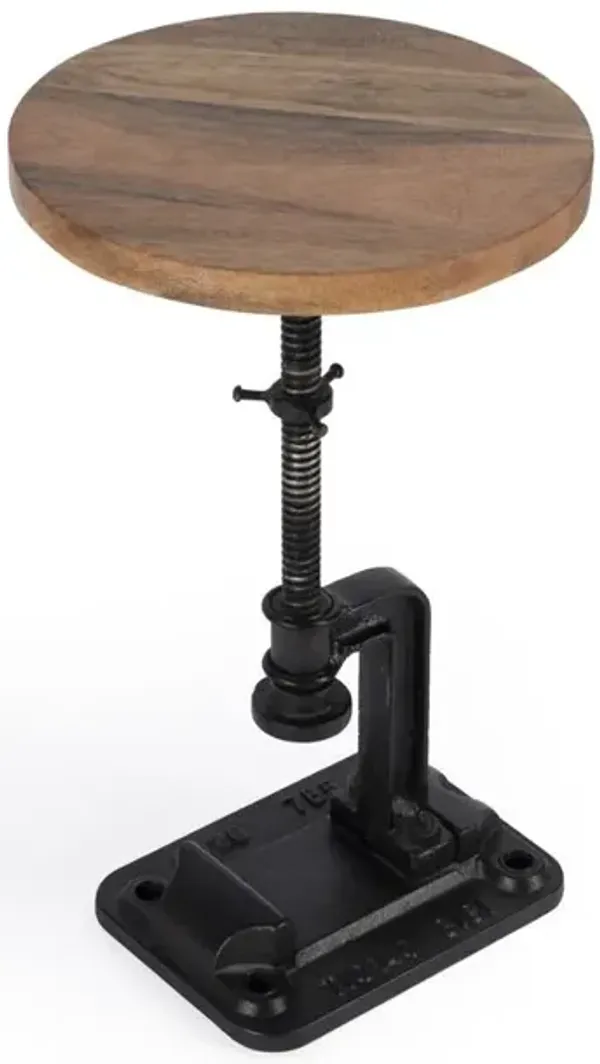 Butler Specialty Ellis Adjustable Pedestal Side table, Multi-Color