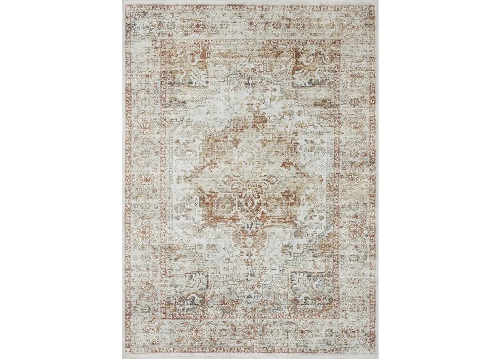 Bonney BNY01 Ivory/Sunset 6'7" x 9'7" Rug