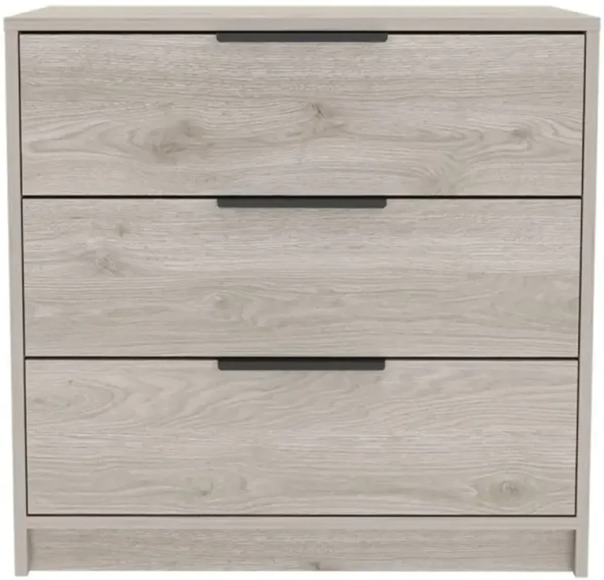 Kaia 3 Drawers Dresser, Superior Top - Light Gray