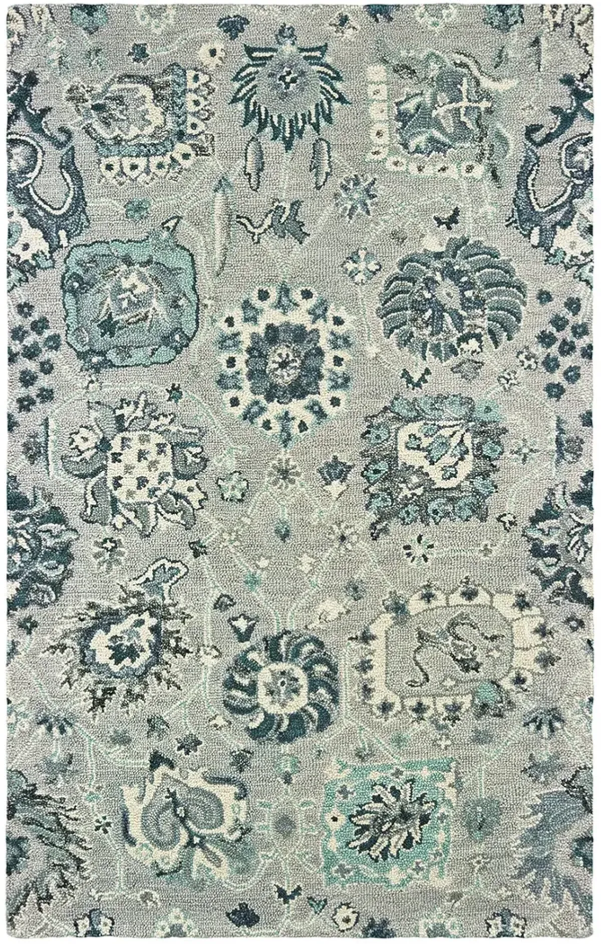 Zahra 3'6" x 5'6" Grey Rug