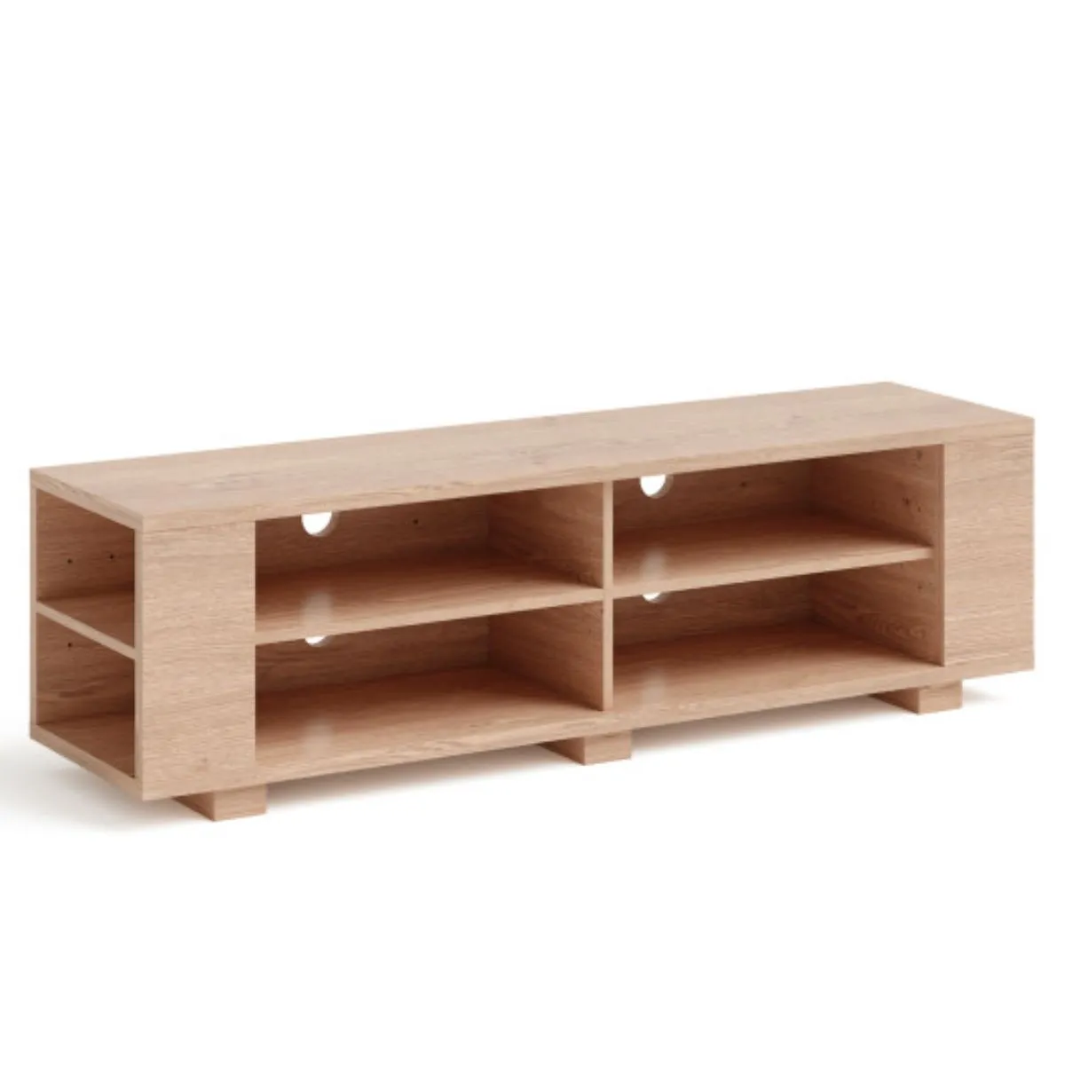 Console Storage Entertainment Media Wood TV Stand