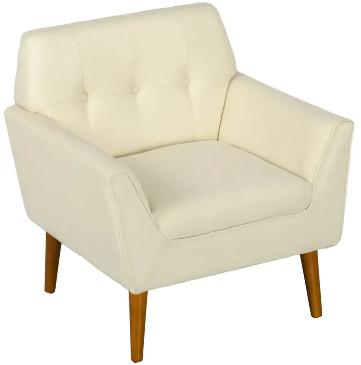 Modern Sofa Chair with Button Tufted Straight and Sponge Padding for Home Office