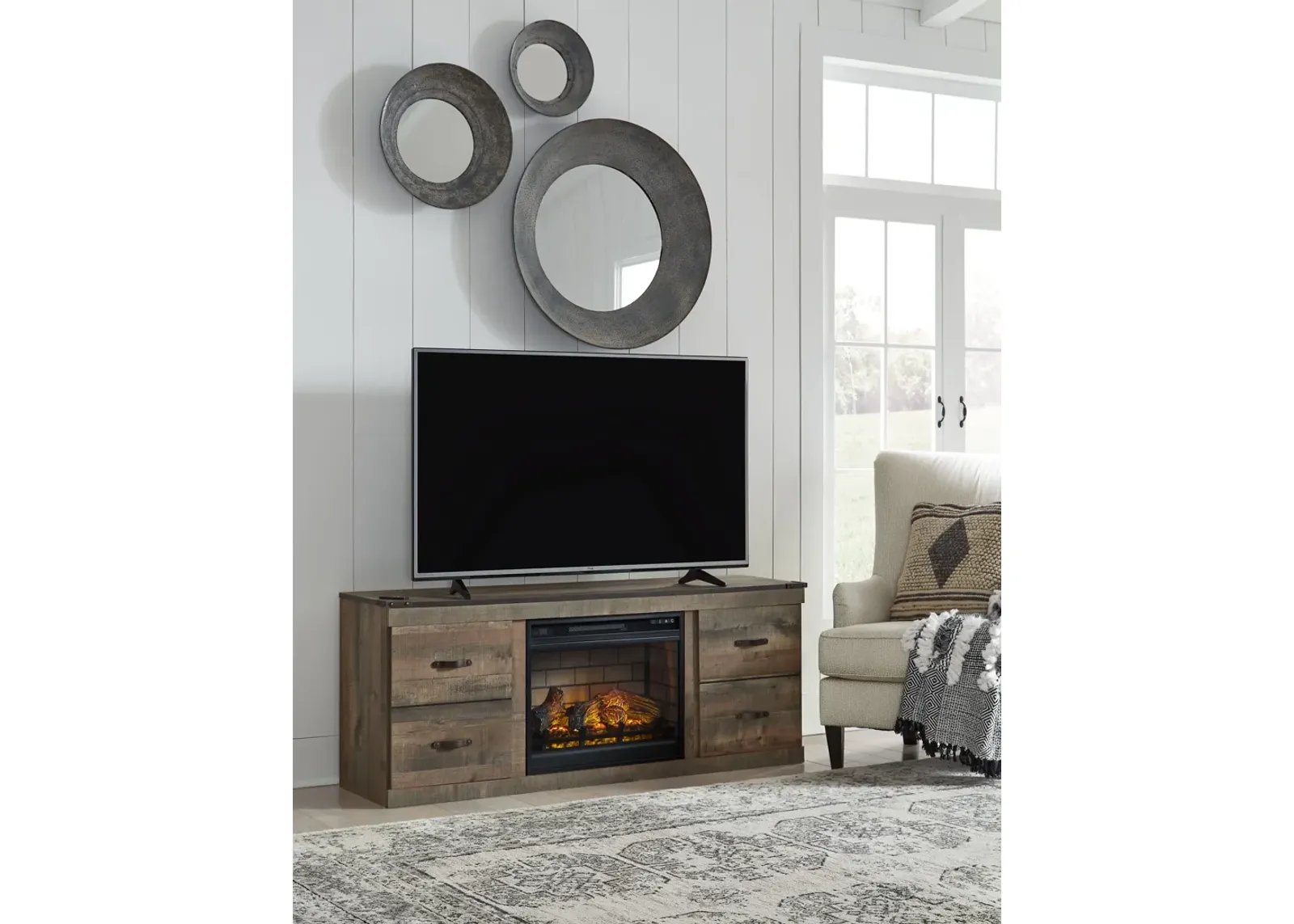 Trinell TV Stand with Electric Fireplace