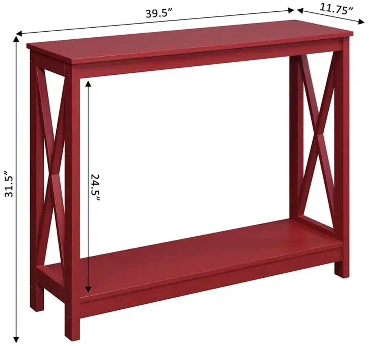 Convience Concept, Inc. Oxford Console Table with Shelf