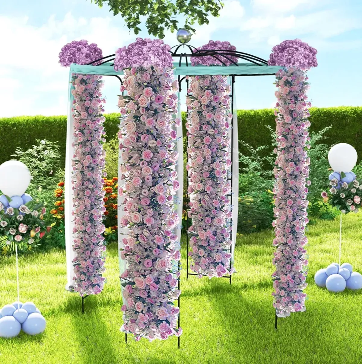 Birdcage Shape Gazebo for Climbing Plants and Wedding Ceremony Decoration