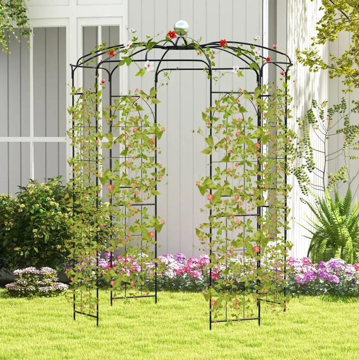 Birdcage Shape Gazebo for Climbing Plants and Wedding Ceremony Decoration