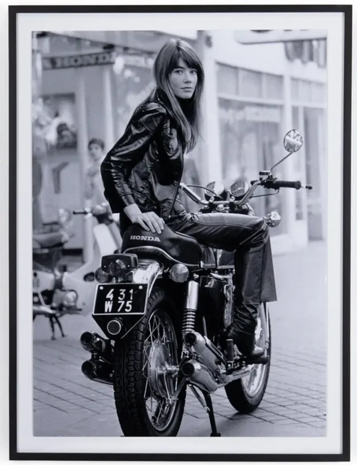 Francoise Hardy On Bike