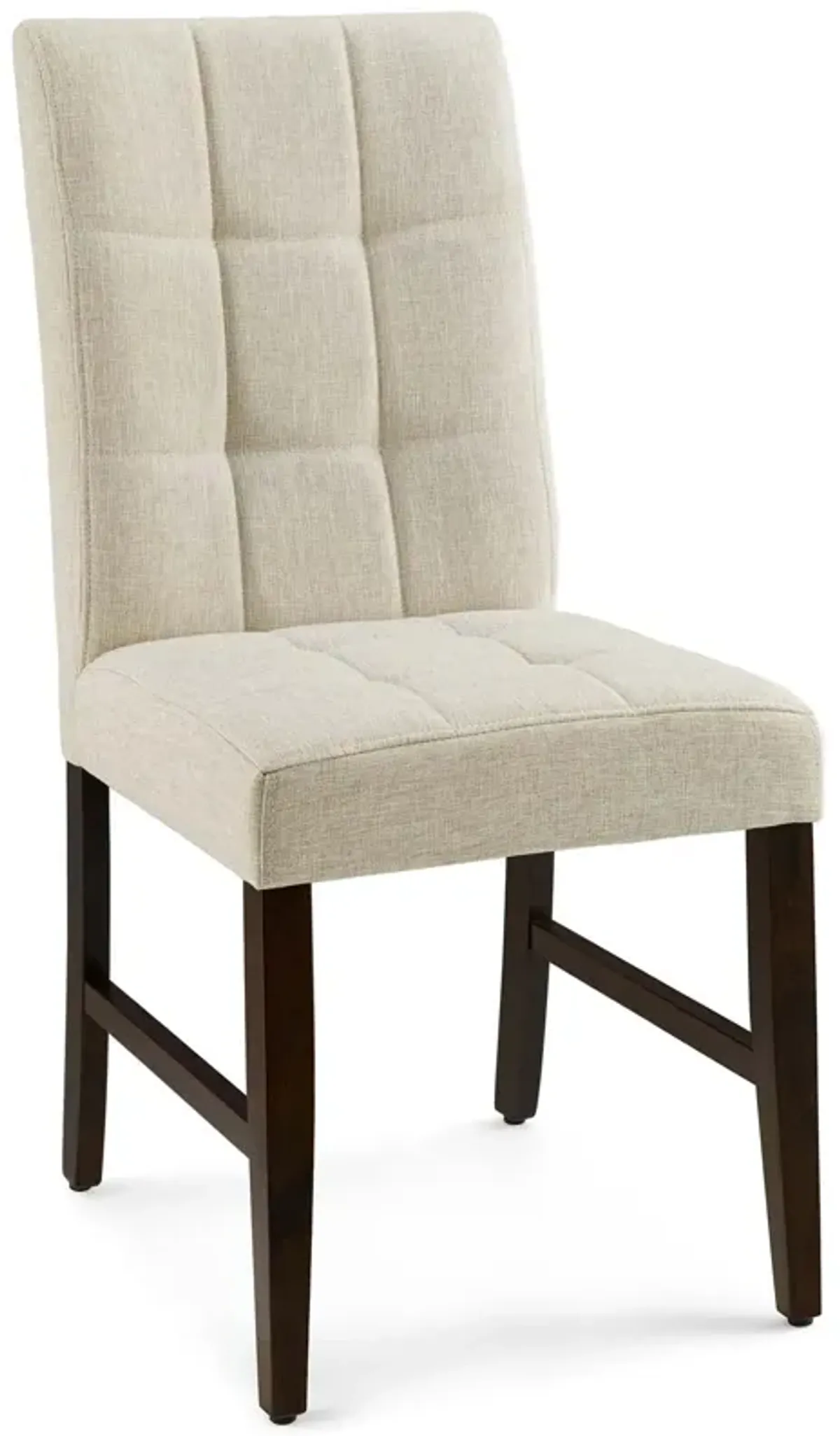 Promulgate Biscuit Tufted Upholstered Fabric Dining Chair Set of 2