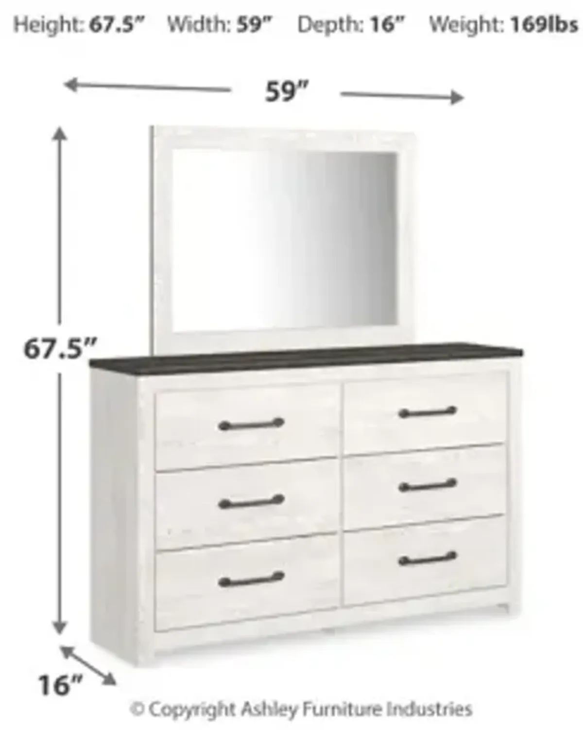 Gerridan Dresser and Mirror