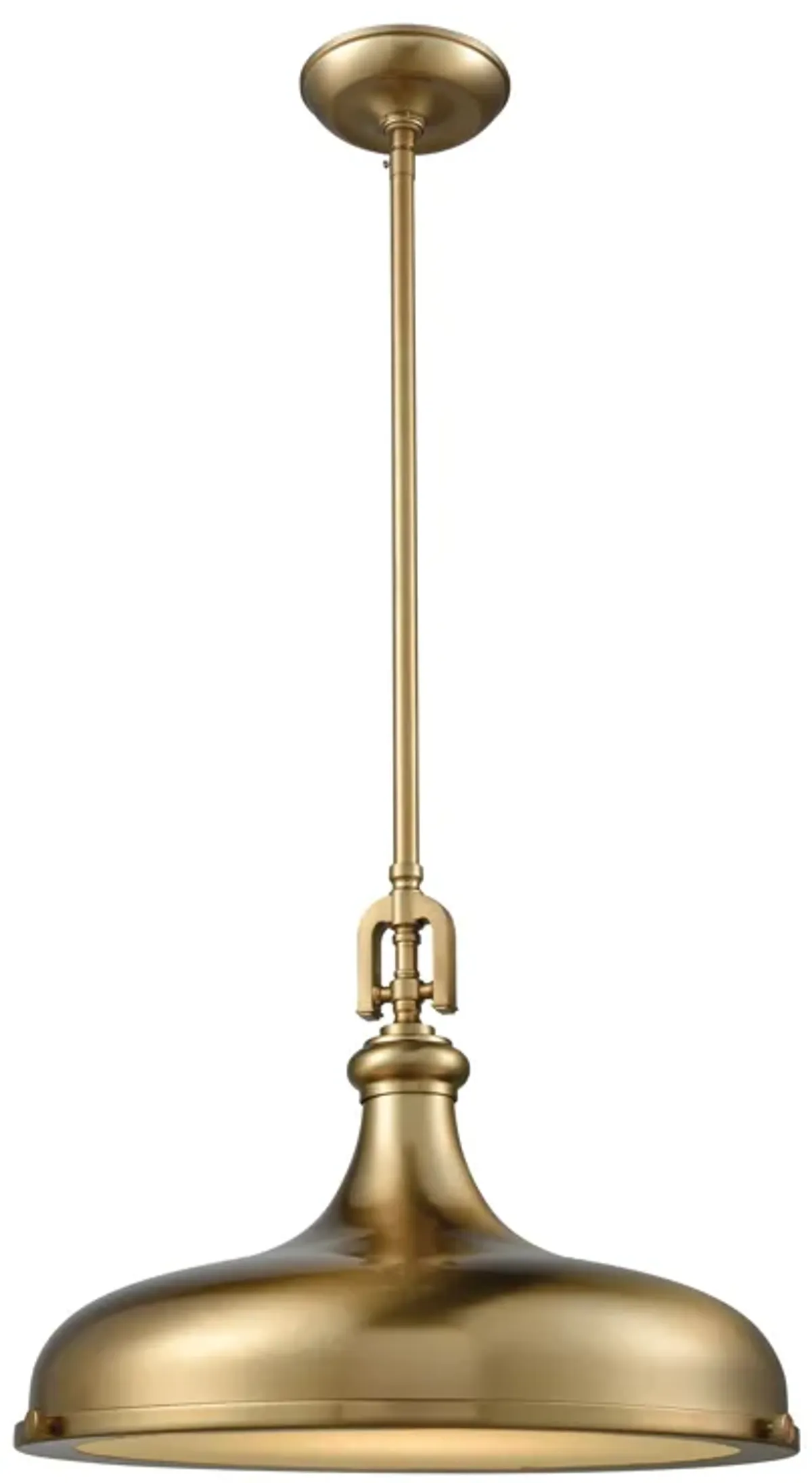 Rutherford 18'' Wide 1-Light Gold Pendant