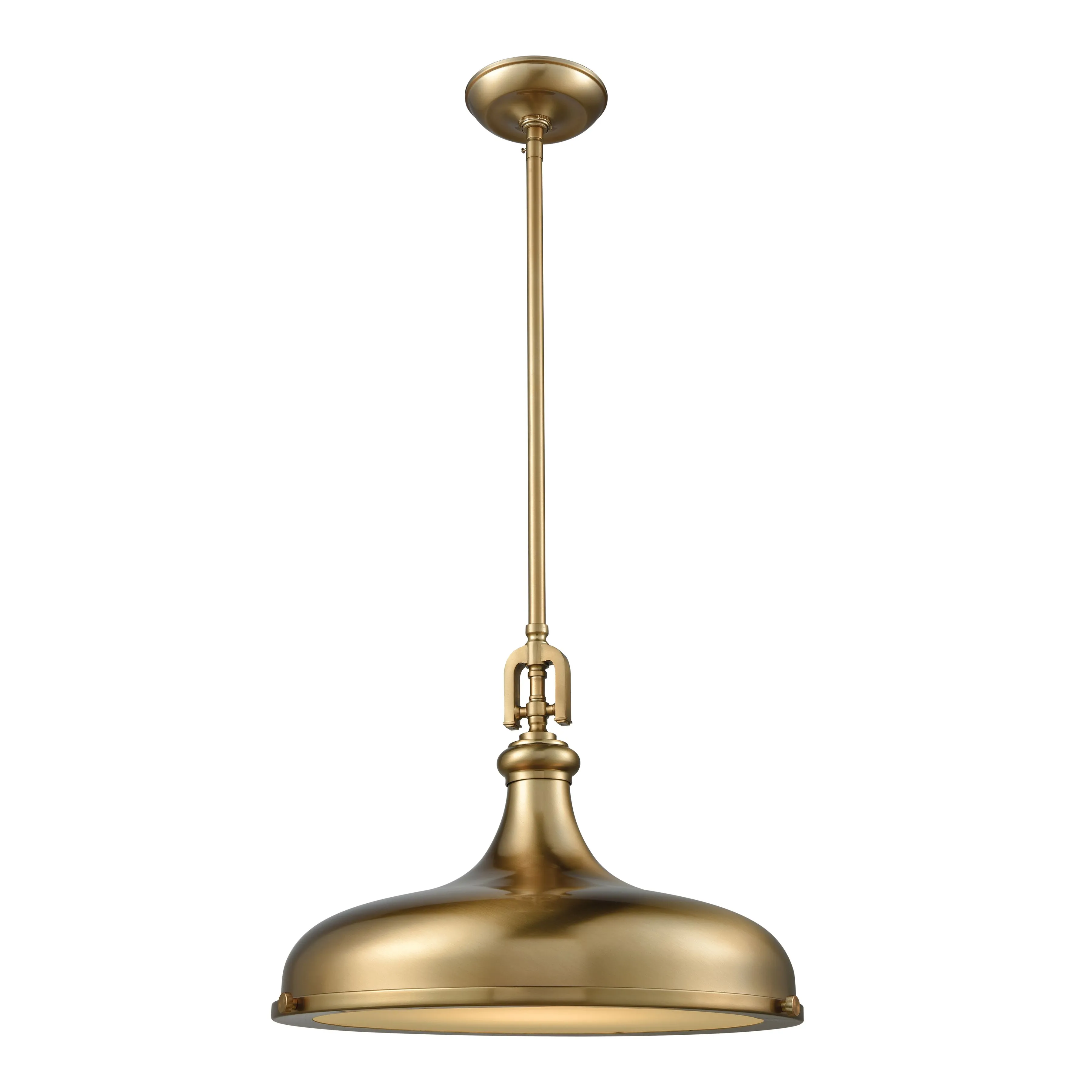 Rutherford 18'' Wide 1-Light Gold Pendant