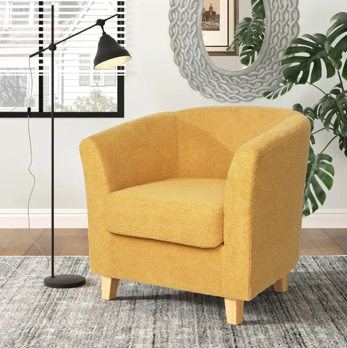 Merax Casual Fabric Club Chair Accent Chair