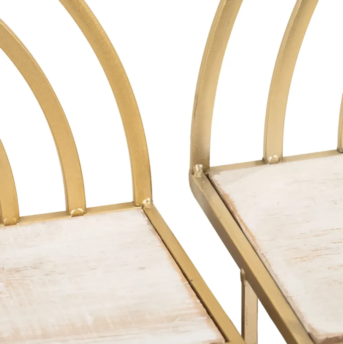 S/2 Rainbow Style Shlvs, Wt/Gd