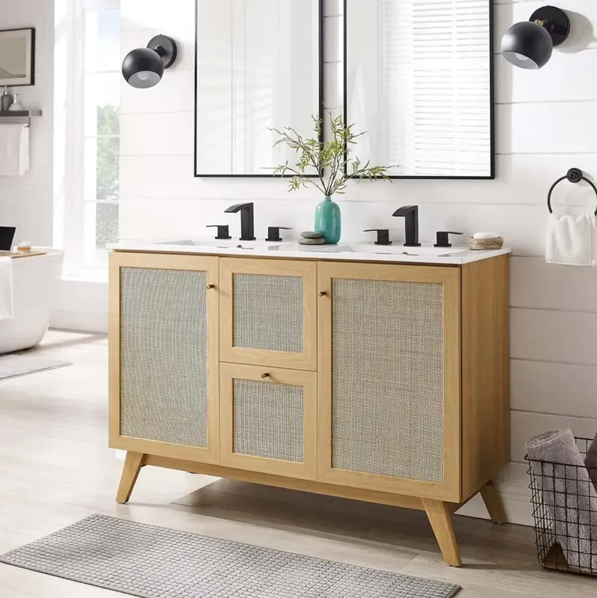 Modway Soma 48” Double Sink Bathroom Vanity
