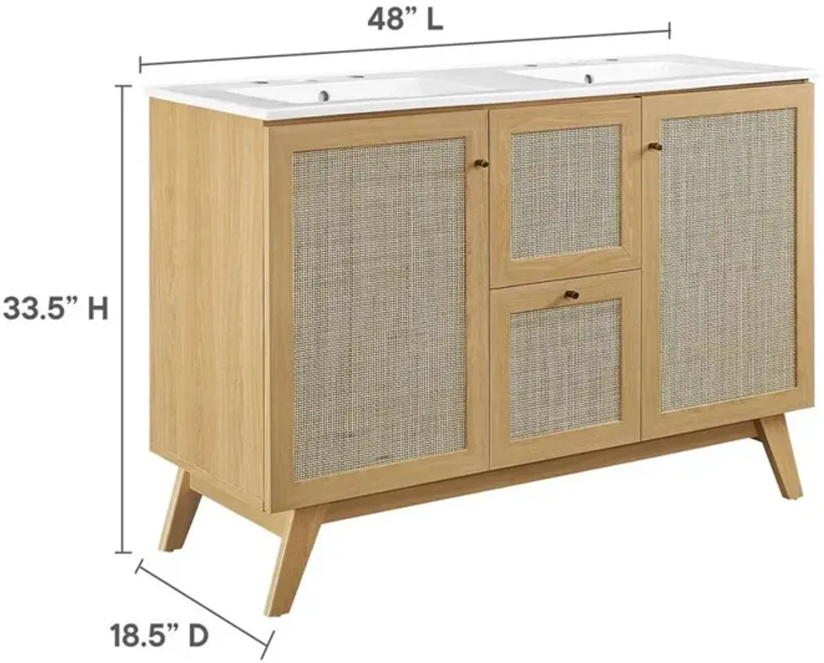 Modway Soma 48” Double Sink Bathroom Vanity