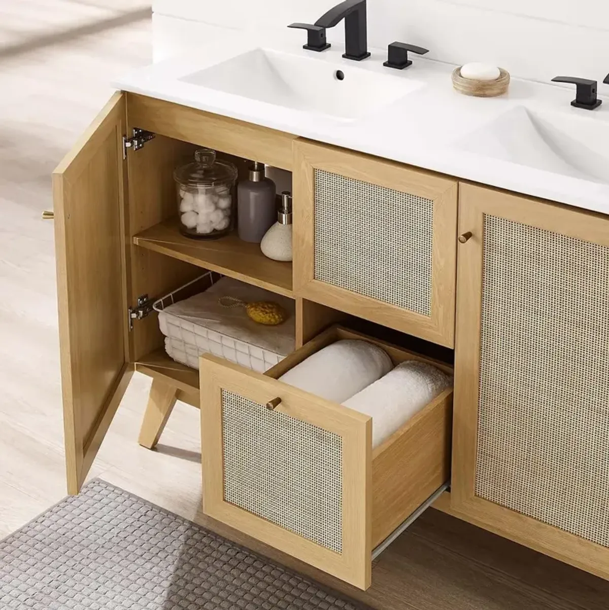 Modway Soma 48” Double Sink Bathroom Vanity