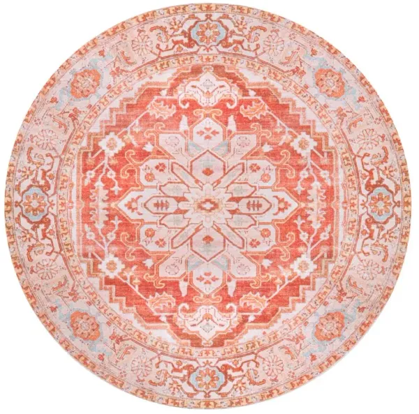 Asa Ornate Medallion Machine-Washable Area Rug