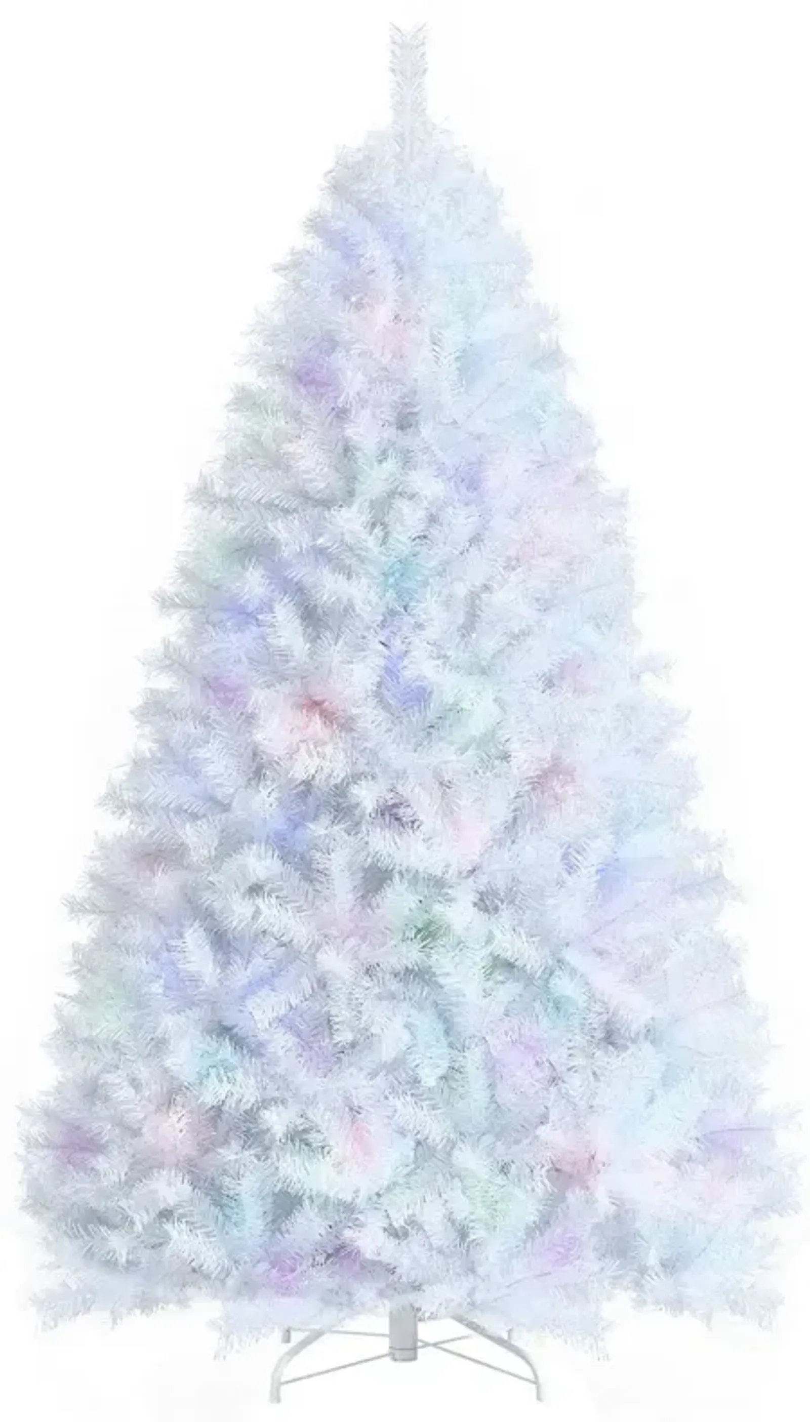 Iridescent Tinsel Artificial Christmas Tree with Branch Tips