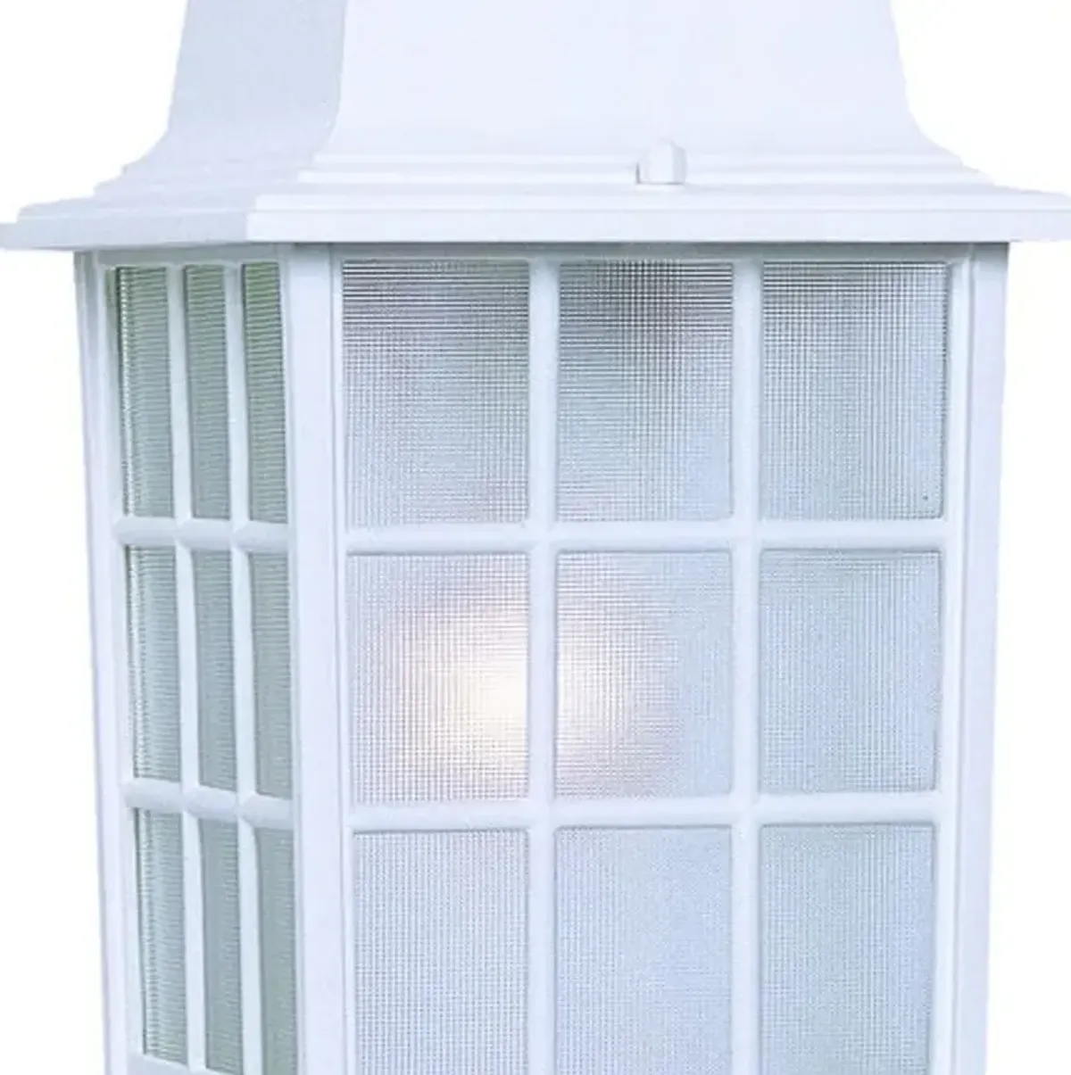 Hivvago White Window Pane Lantern Wall Light