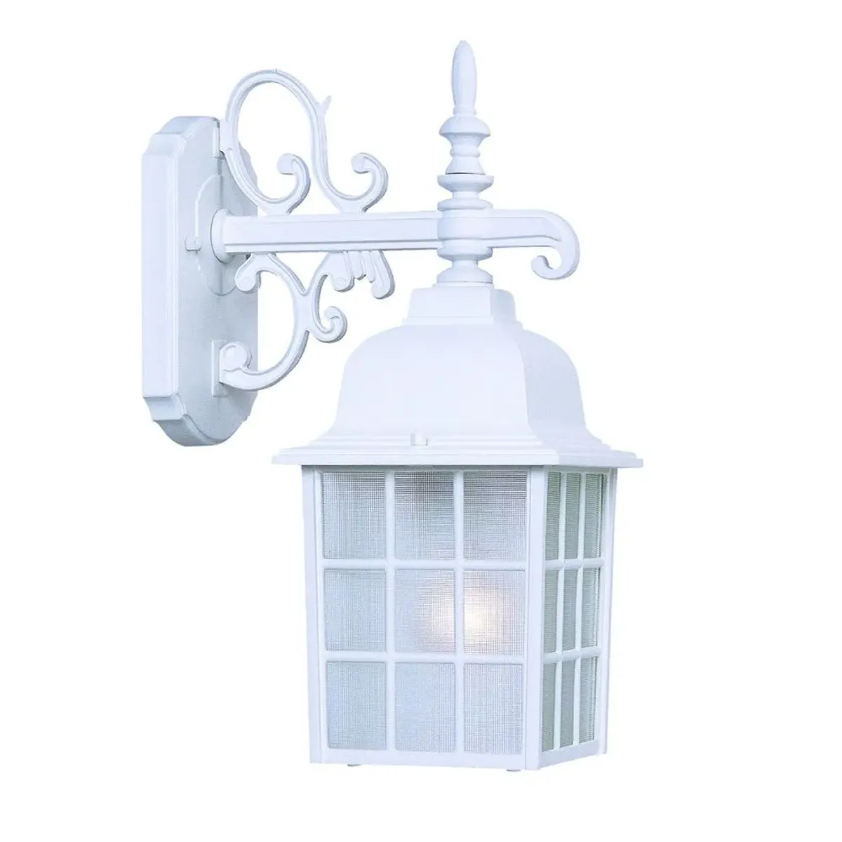 Hivvago White Window Pane Lantern Wall Light