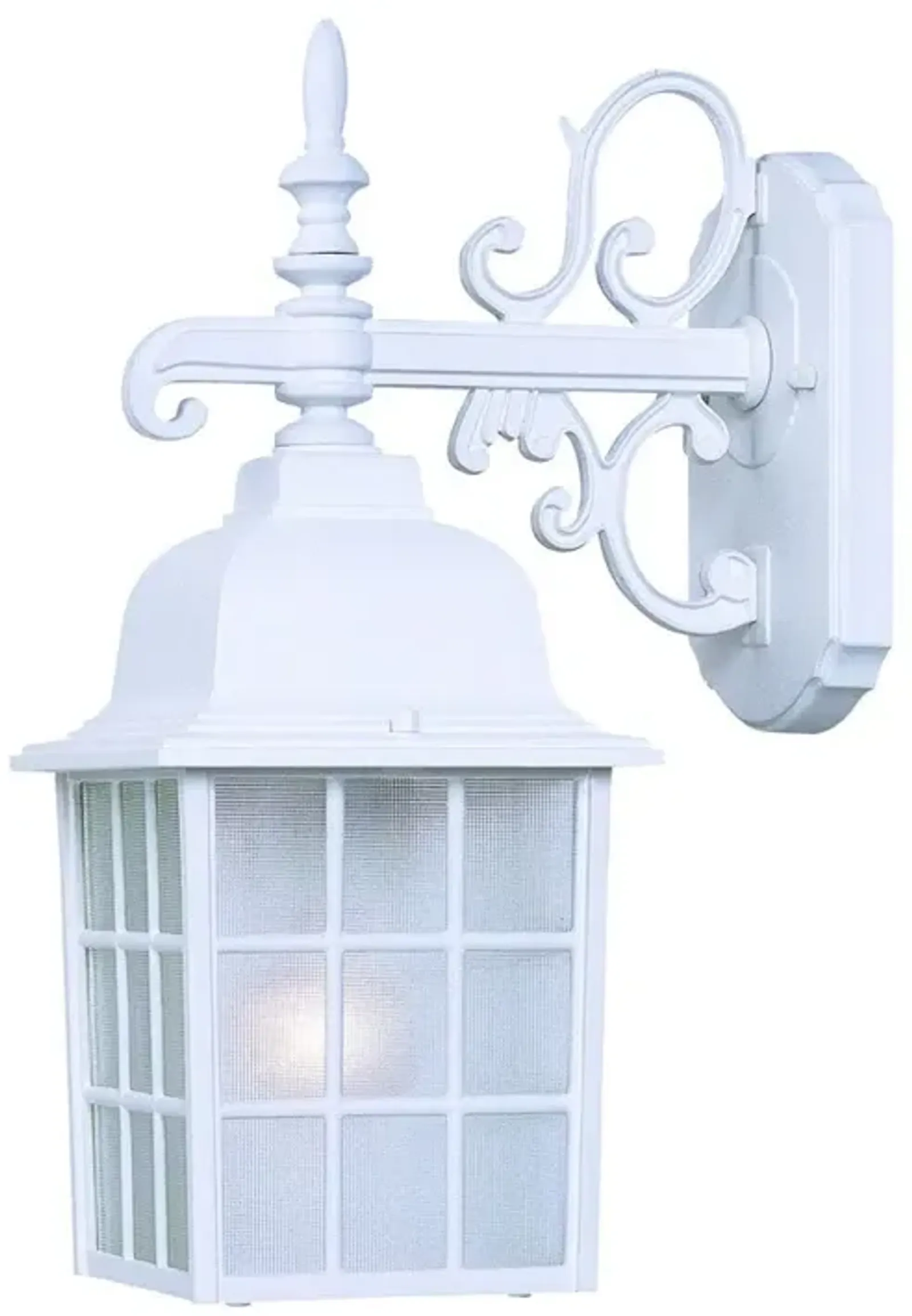 Hivvago White Window Pane Lantern Wall Light