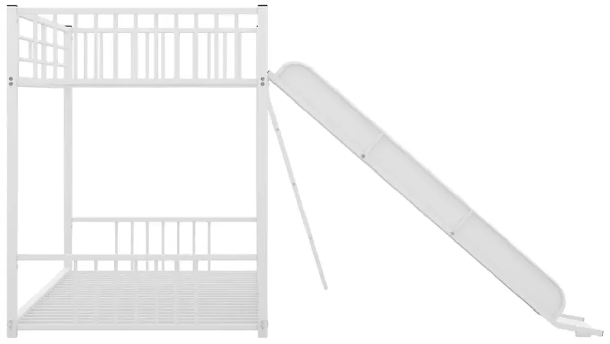 Merax Modern Bunk Bed with Slide Ladder