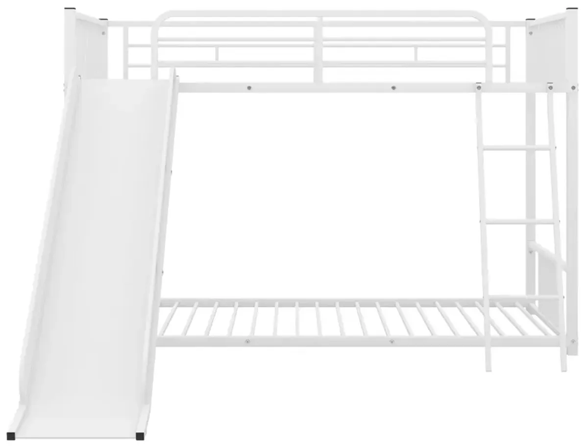 Merax Modern Bunk Bed with Slide Ladder